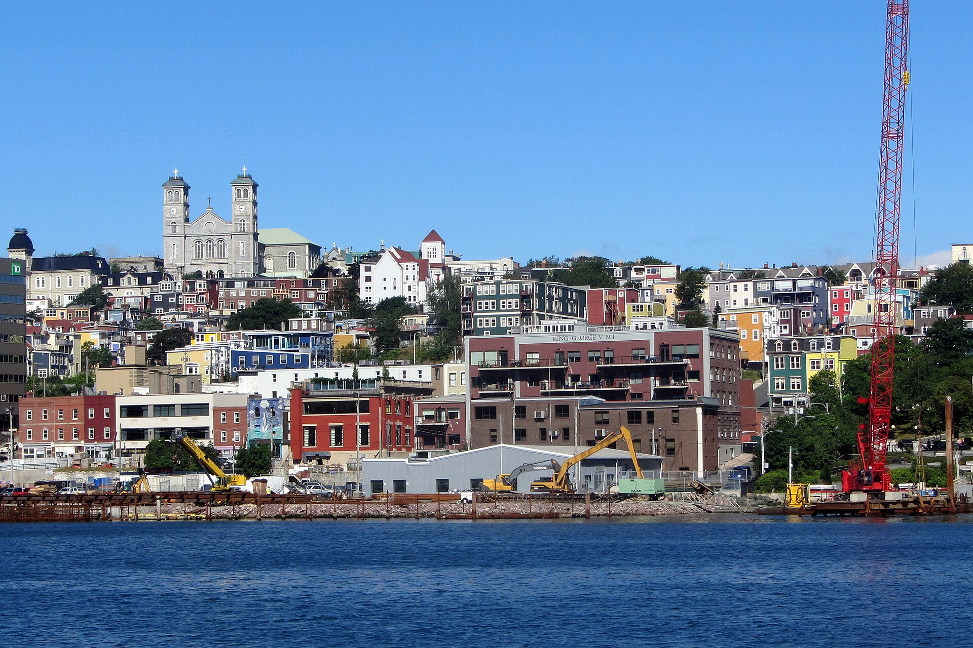 St. John's harbour and colourful waterfront, Newfoundland
