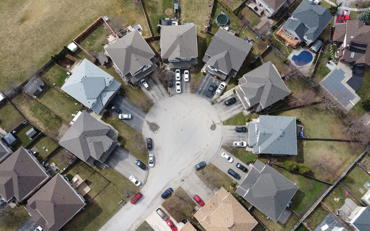 A suburban residential neighbourhood